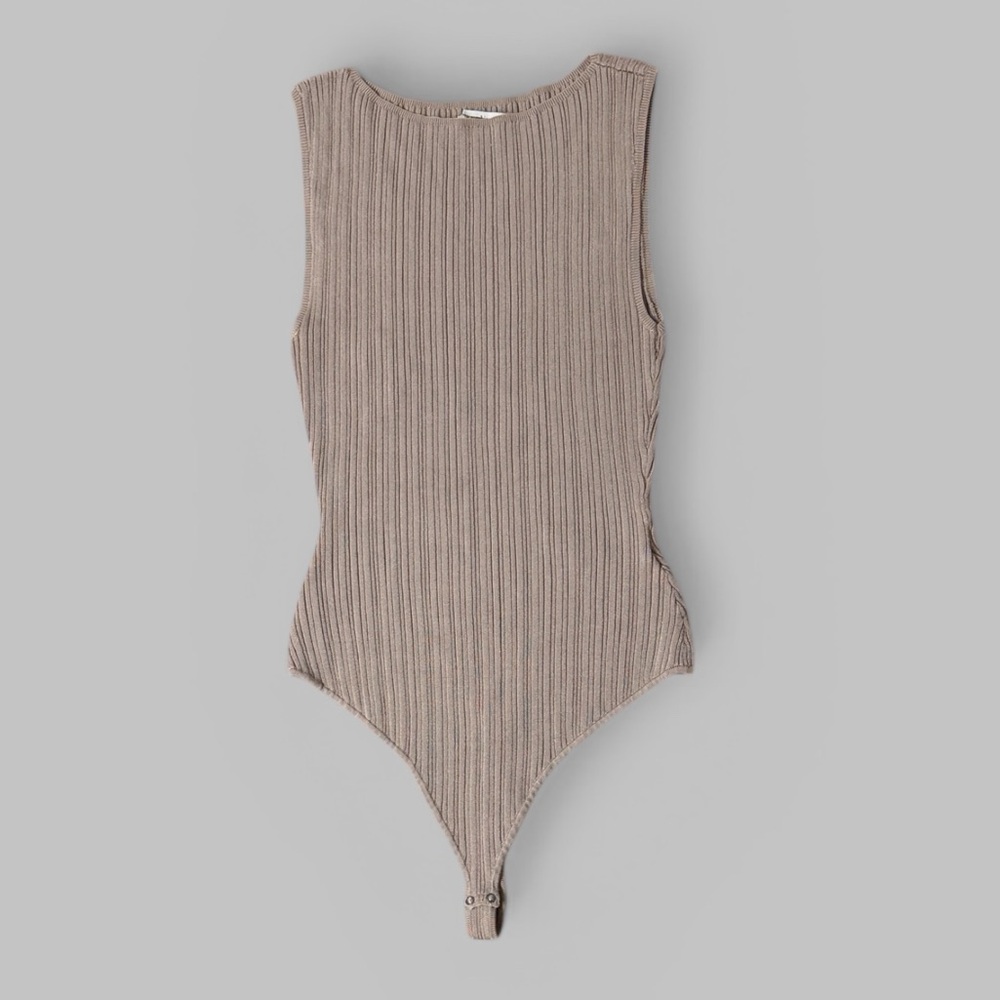 Abercrombie & Fitch Glossy Slash Bodysuit - Picture 2 of 7